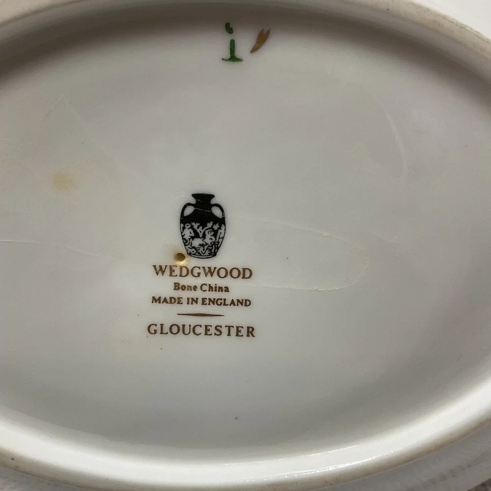 Wedgewood California Bone China Gravy Boat &‎ Underplate England Excellent